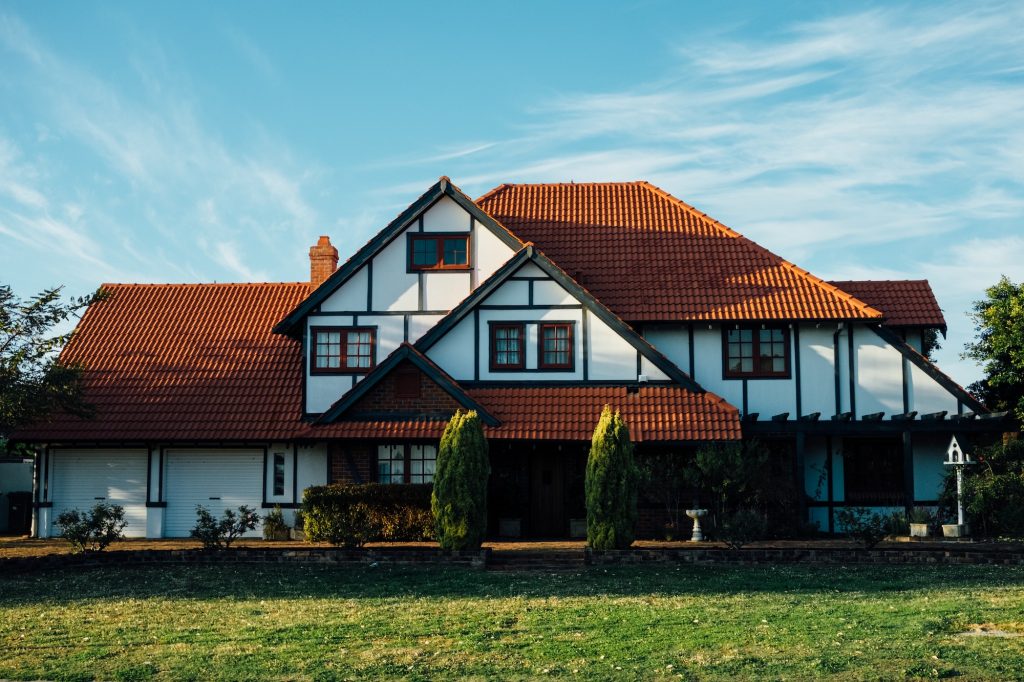 front yard of a family house